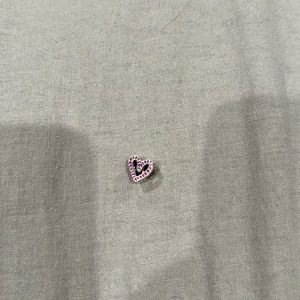 Pandora- pink heart sparkly charm